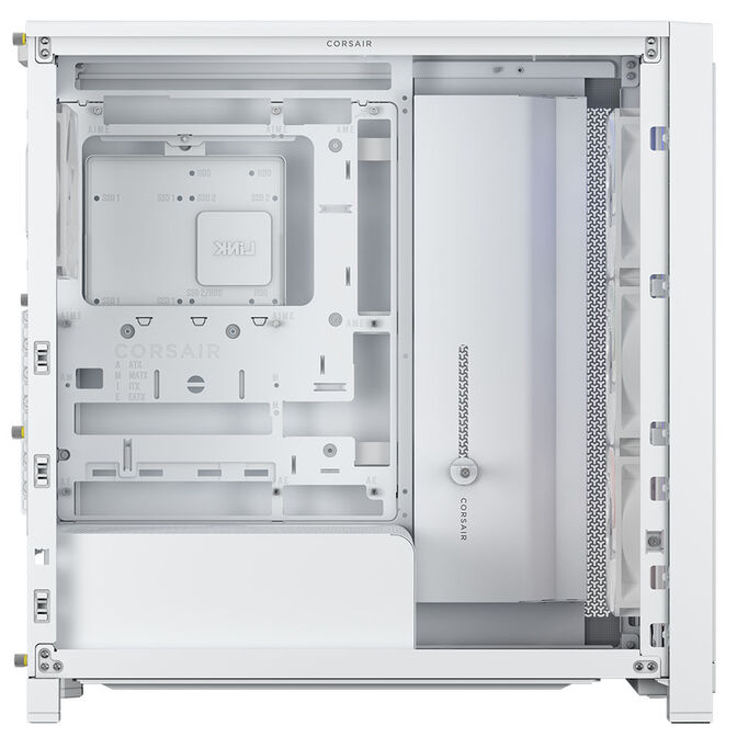 Torre E-ATX Corsair 4000X RS ARGB Blanco Cristal Templado image number 2