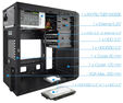 ** B Grade ** Caja Micro-ATX Tooq C/ Fuente 500W + Lector de Tarjetas + 2x USB 3.0 Negra image number null
