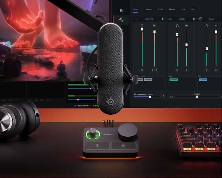 Micrófono SteelSeries Alias Pro XLR Negro image number 2