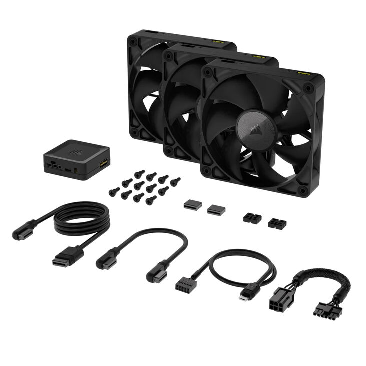 Ventilador Corsair iCUE Link RX120 PWM Negra 120mm (Pack 3) image number 2