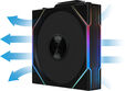 Ventilador Lian Li UNI FAN TL120 RGB Wireless Reverse PWM Negro 120mm (Pack 3) image number null