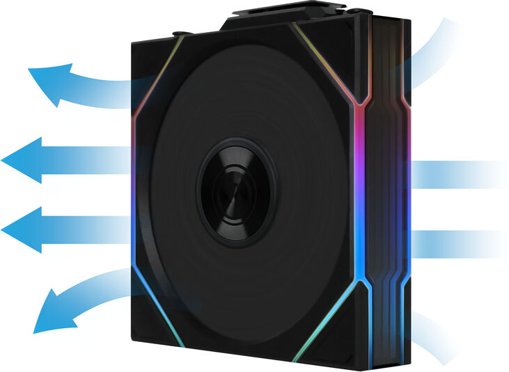 Ventilador Lian Li UNI FAN TL120 RGB Wireless Reverse PWM Negro 120mm (Pack 3) image number 4