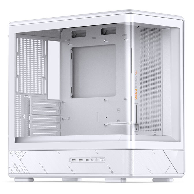 Caja Micro-ATX Jonsbo D200 Vidrio Templado Blanco image number 0