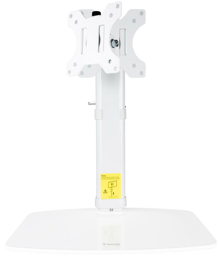 Soporte de Mesa Tooq Inclinable y Altura Ajustable de 17" a 27" Máx. 6 kg para Brazo Blanco image number 3