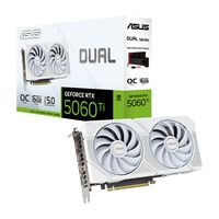 Tarjeta Gr&aacute;fica Asus GeForce&reg; RTX 5060 Ti Dual White OC 16GB GDDR7 DLSS4