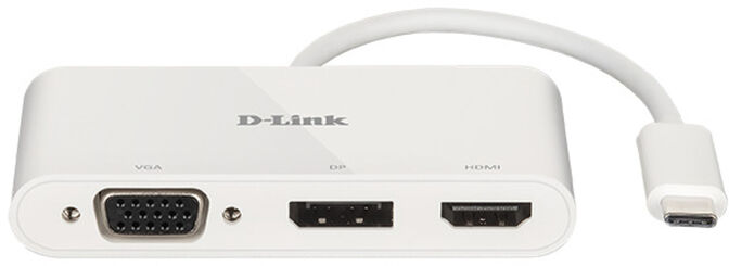 HUB USB D-Link USB-C Macho para 1 x HDMI + 1 x DisplayPort + 1 x VGA image number 0