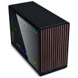 Caja Micro-ATX Lian Li x Dan Cases A3 Negra Madera Vidrio Templado image number null
