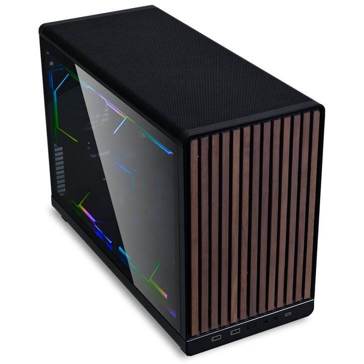 Caja Micro-ATX Lian Li x Dan Cases A3 Negra Madera Vidrio Templado image number 1