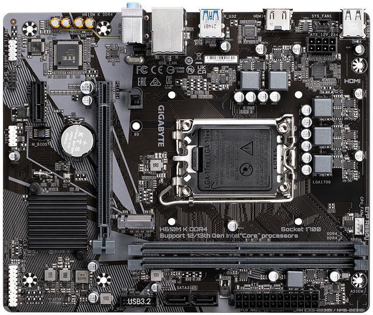 Placa Base Gigabyte H610M K DDR4 image number 4