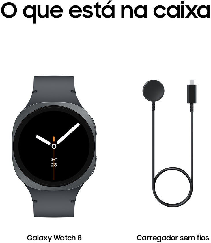 Reloj Smartwatch Samsung Galaxy Watch 8 40mm BT Grafite image number 7
