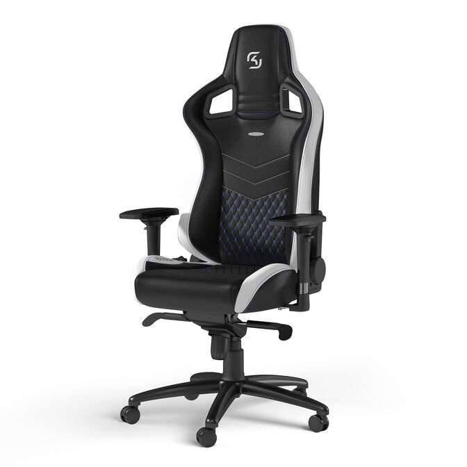 ** B Grade ** Silla noblechairs EPIC - SK Gaming Edition Negro / Blanco / Azul image number 0
