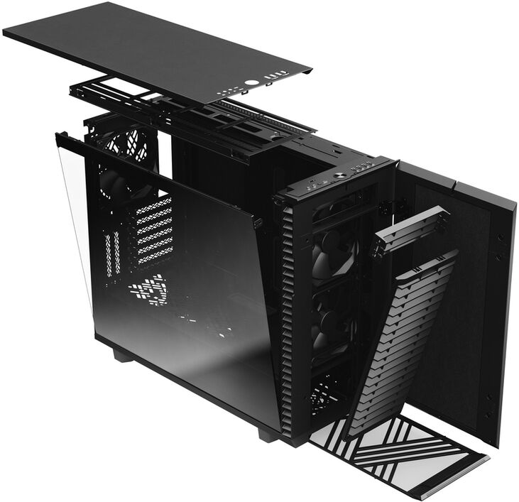 Torre E-ATX Fractal Design Define 7 Black Light Cristal Templado image number 19