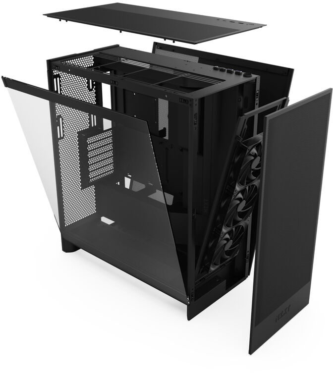 Torre ATX NZXT H7 Flow Negro Vidro Temperado image number 4