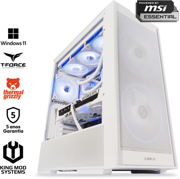 Ordenador King Mod Gamer-PC Ryzen 7 9800X3D 32GB DDR5 2TB RTX 5070 Ti WiFi W11 image number 0