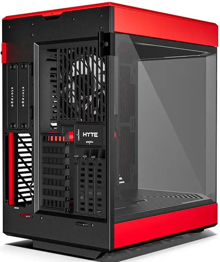 Caja ATX Hyte Y60 Vidrio Templado Negro/Rojo image number 3