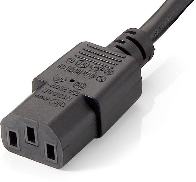 Cable Alimentaci&oacute;n Equip  (2-1) 1.8 M Negro image number 2