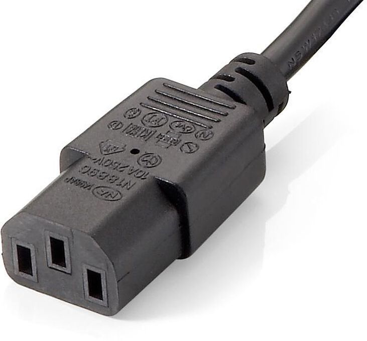 Cable Alimentación Equip  (2-1) 1.8 M Negro image number 2