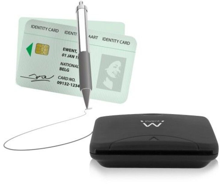 Lector de Tarjetas Inteligentes Ewent USB 2.0 Negro image number 2