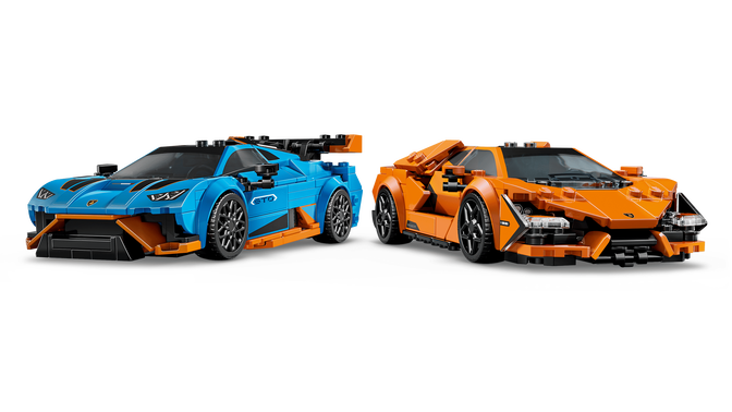 LEGO Speed Champions: Lamborghini Revuelto y Hurac&aacute;n STO, 607 Piezas (77238) image number 2