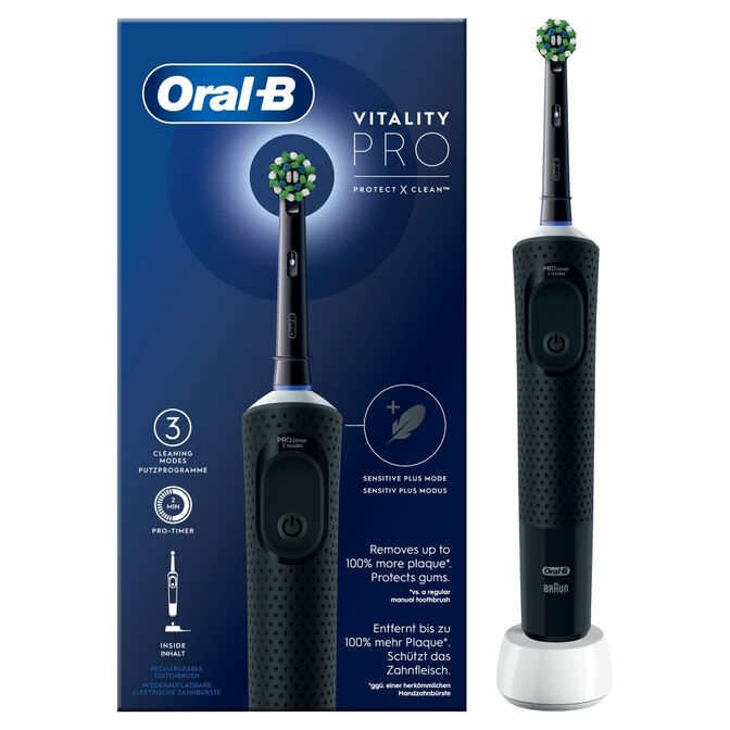 Cepillo de Dientes El&eacute;ctrico Oral-B Vitality Pro D103 Negro image number 1