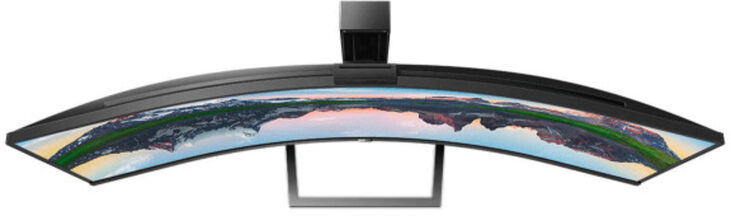 Monitor Curvo Philips 49" 499P9H VA Dual QHD 70Hz 5ms USB-C (65W) WebCam image number 4