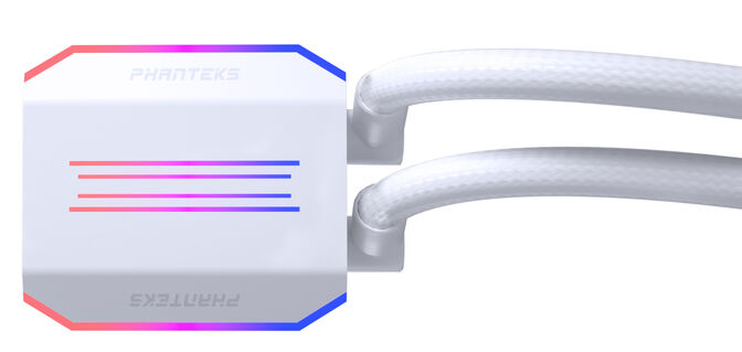 Water Cooler CPU Phanteks Glacier One 360D30 DRGB Blanco - 360mm image number 3