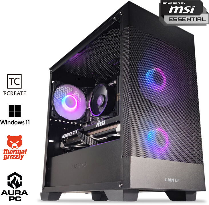 Ordenador AURA Gamer-PC Ryzen 5 7500F 32GB DDR5 1TB RTX 5060 Ti 16GB W11 image number 0