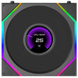 Ventilador Lian Li UNI FAN TL120 LCD FLEX Wireless Reverse Blade Negro 120mm (Pack 3) image number null
