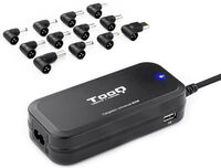 Cargador de Portátil Tooq 90W 2x USB 12 Conectores Negro