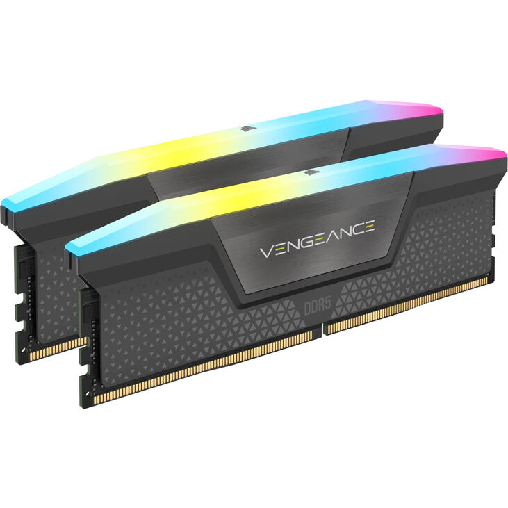 Corsair Kit 32GB (2 x 16GB) DDR5 6800MHz Vengeance RGB Black CL40 image number 1