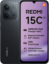 Smartphone Xiaomi Redmi 15C 5G 6.9" (4 / 128GB) 120Hz Negro