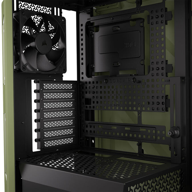 Torre E-ATX Corsair WARTHOG RS Perfomance Mil Green Cristal Templado image number 16