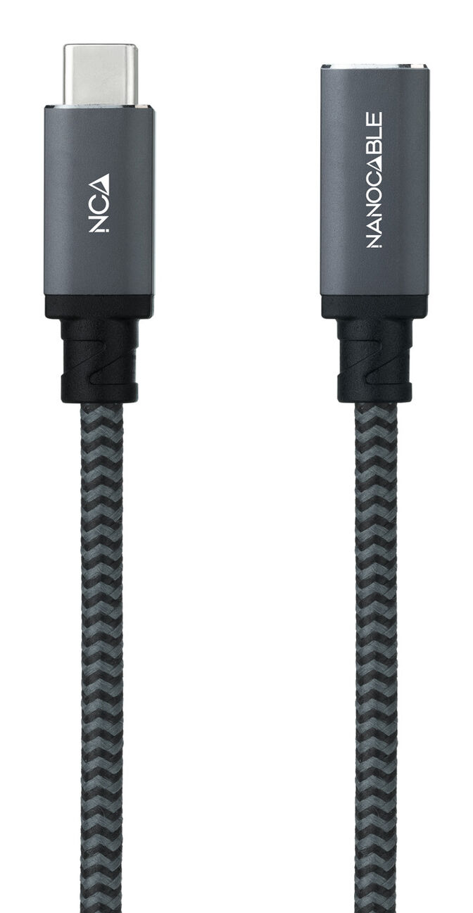Cable USB 3.2 Gen2x2 Nanocable 100W 4K/60Hz USB-C M/F 1.5 M image number 1