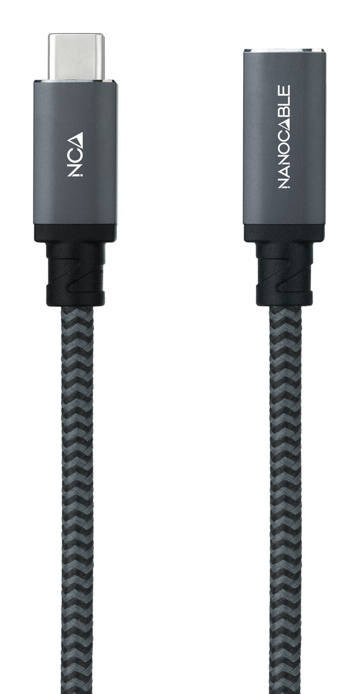 Cable USB 3.2 Gen2x2 Nanocable 100W 4K/60Hz USB-C M/F 1.5 M image number 1
