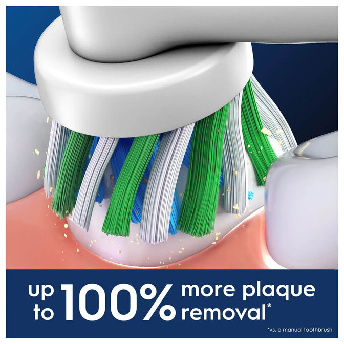 Recambios para Cepillo de Dientes El&eacute;ctrico Oral-B Pro CrossAction Pack 12 Unidades Blanco image number 1