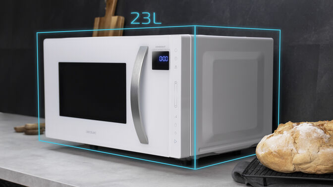 Microondas Cecotec GrandHeat 2300 Flatbed Touch Blanco image number 1