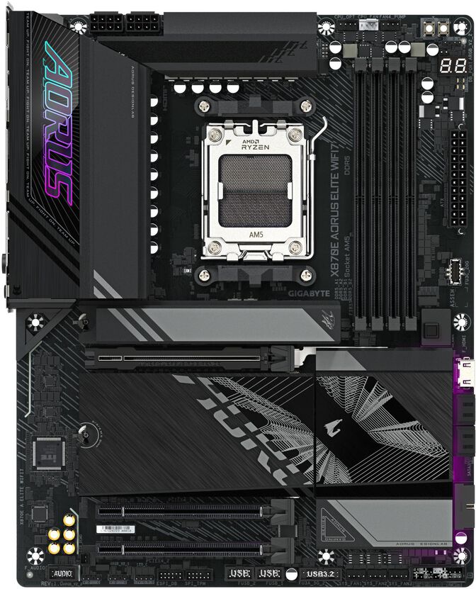 Placa Base Gigabyte X870E Aorus Elite WiFi7 image number 1