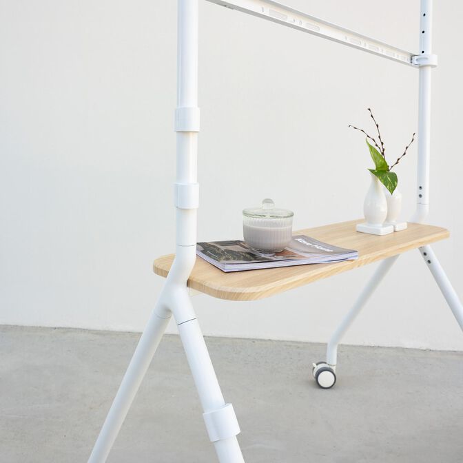 Soporte M&oacute;vil Tooq iLOVE 49" a 80" M&aacute;x. 50Kg Blanco image number 6