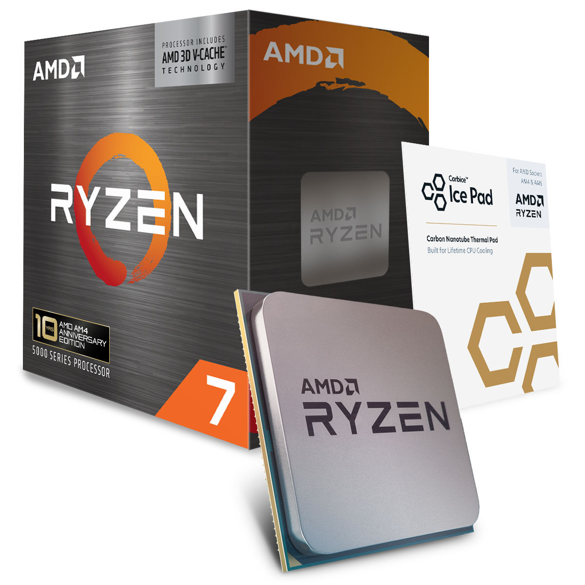 Procesador AMD Ryzen 7 5800X3D 8-Core (3.4GHz-4.5GHz) 100MB AM4 10th Anniversary Edition