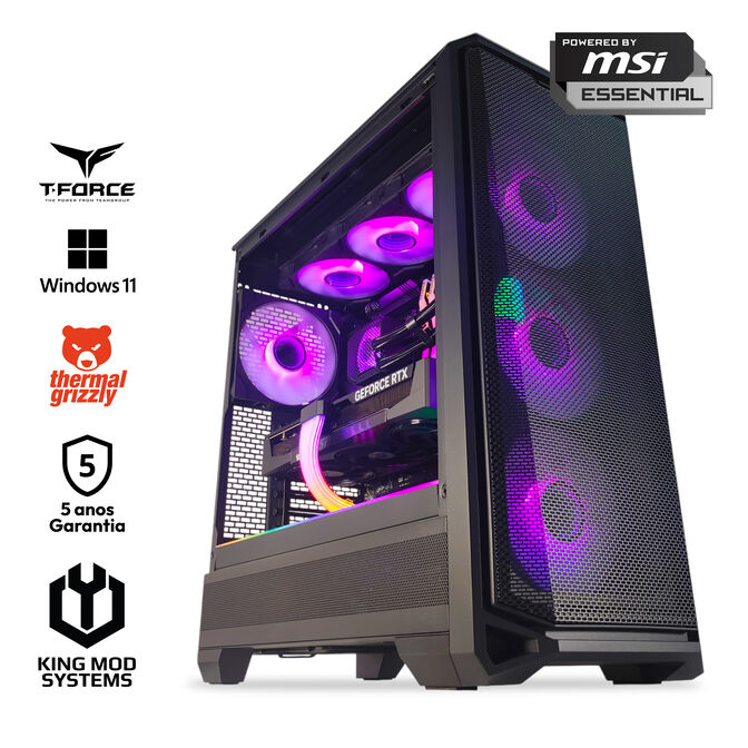 Ordenador King Mod Gamer-PC Ryzen 7 9700X 32GB DDR5 1TB RTX 5070 WiFi W11 image number 0