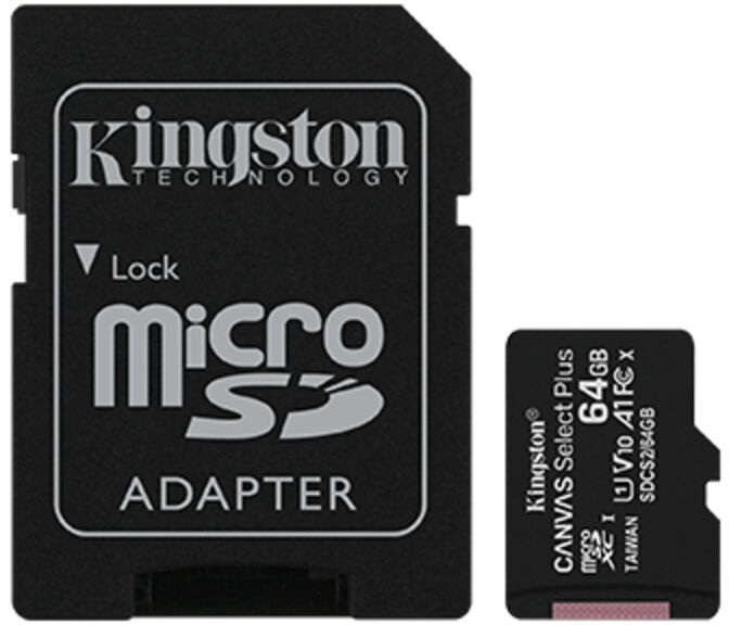 Tarjeta de Memoria Kingston Canvas Select Plus MicroSDHC UHS-I A1 64GB image number 2