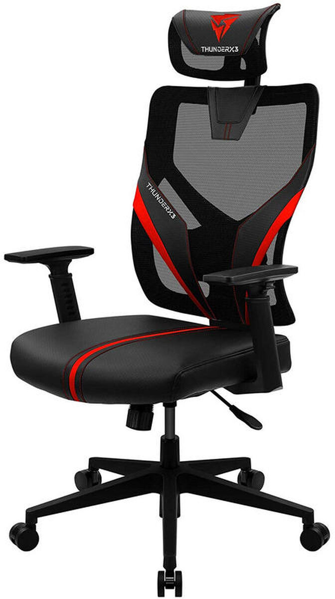 Silla Gaming Ergonomica ThunderX3 YAMA 1 - Negro/Rojo image number 2