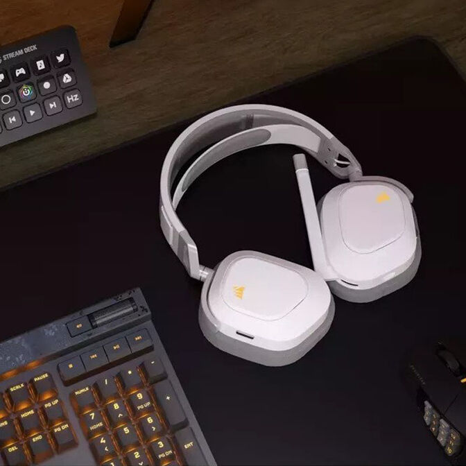Auriculares Corsair HS80 MAX Gaming Wireless Blanco image number 5