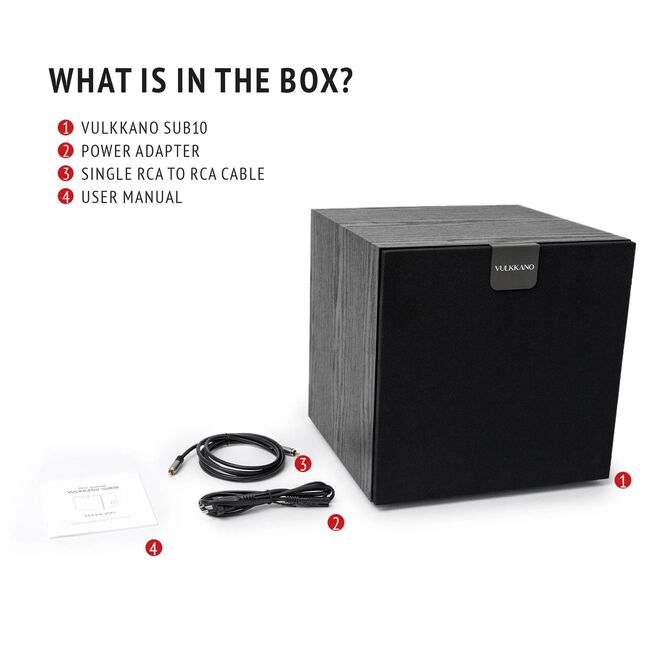 Subwoofer Vulkkano SUB 10 150W Negro image number 8