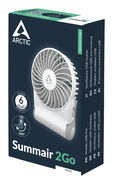 Ventilador Port&aacute;til Arctic Summair 2Go Recargable USB-C para Escritorio - Blanco image number null