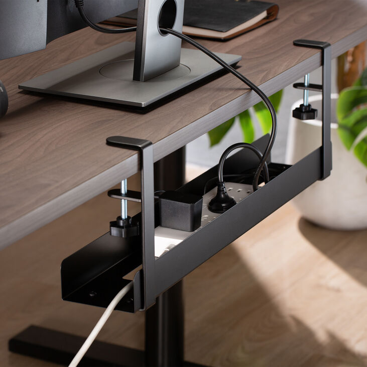 Soporte para Cables Ewent EW1548 Clamp-On Under Desk Negro image number 8