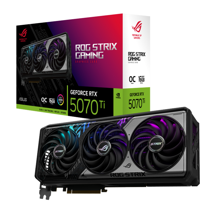 Tarjeta Gráfica Asus GeForce® RTX 5070 Ti ROG Strix Gaming OC 16GB GDDR7 DLSS4 image number 0