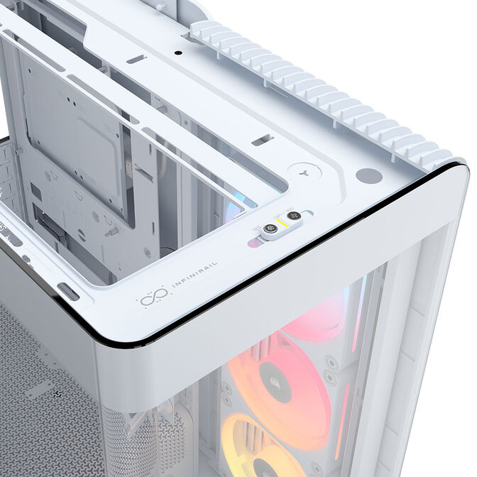 Torre E-ATX Corsair 4500X LX-R RGB Blanco Cristal Templado image number 14