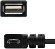 Cable USB 2.0 OTG Angular Nanocable Micro B/M-A/F 15CM Negro image number null