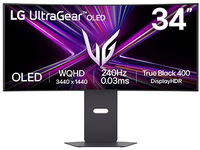 Monitor Curvo Gaming LG UltrGear 34" 34GX900A OLED WQHD 240Hz 0.03ms G-Sync Compatible Smart webOS Negro
